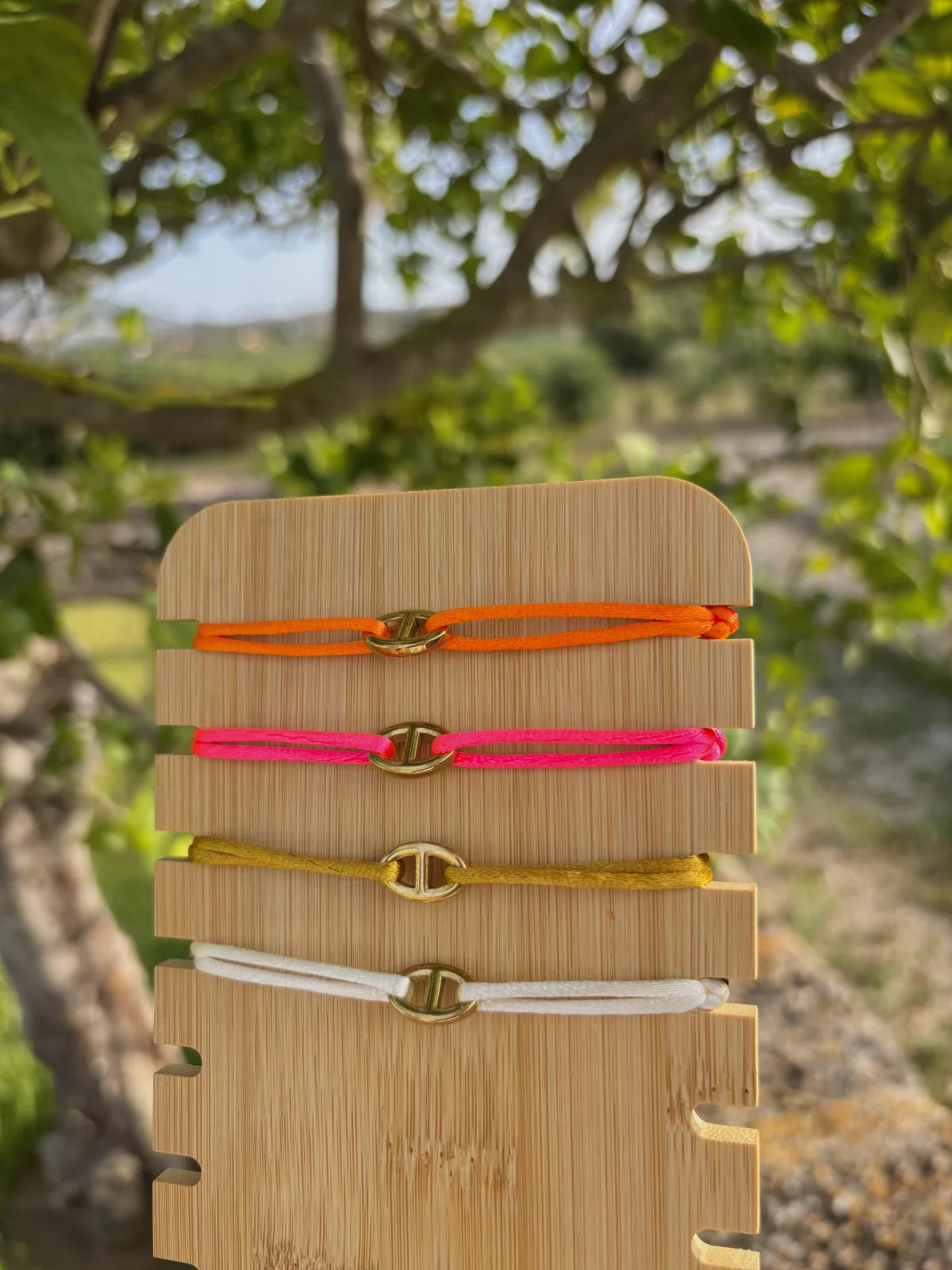 Bracelet Valentine, monture dorée, couleur rose
