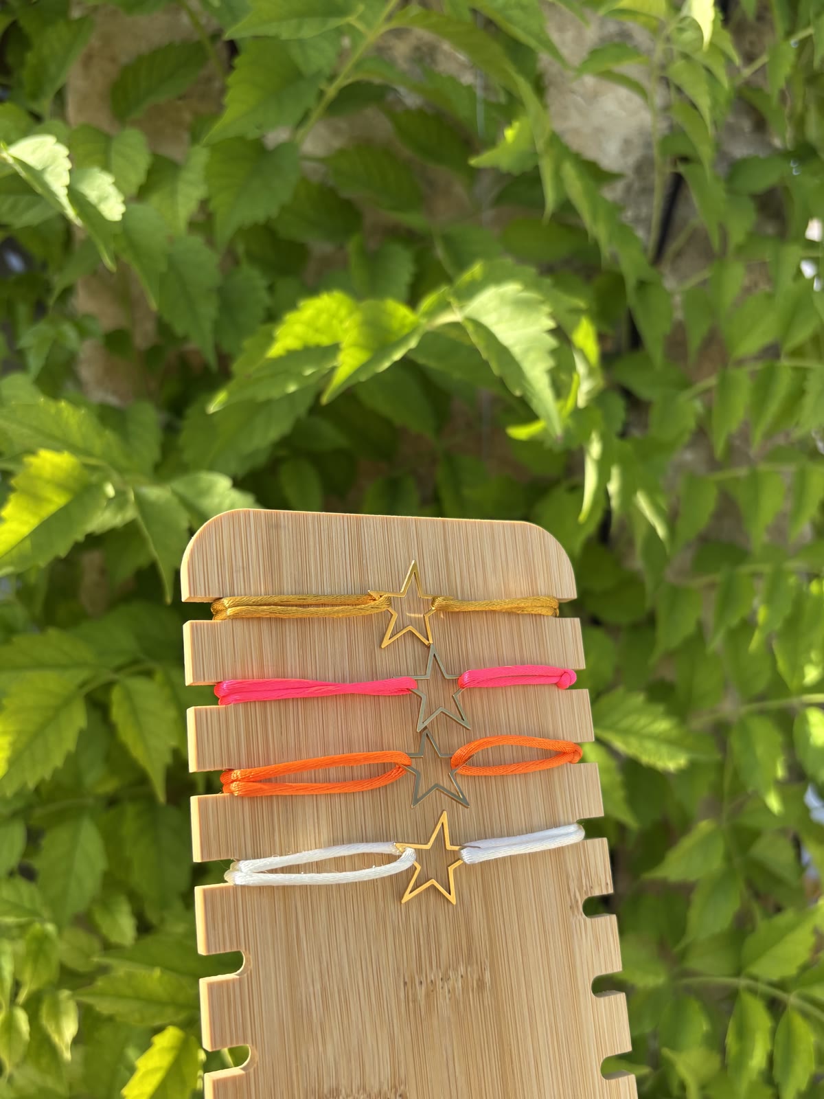 Bracelet Juliette, monture dorée, couleur rose