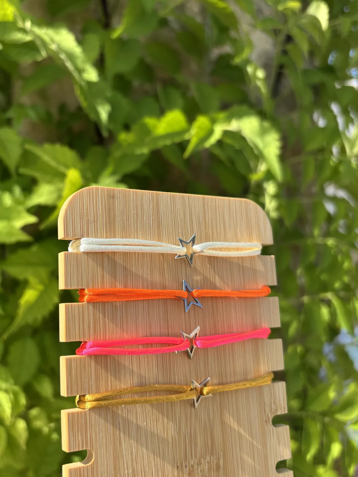 Bracelet Juliette, monture argentée, couleur rose