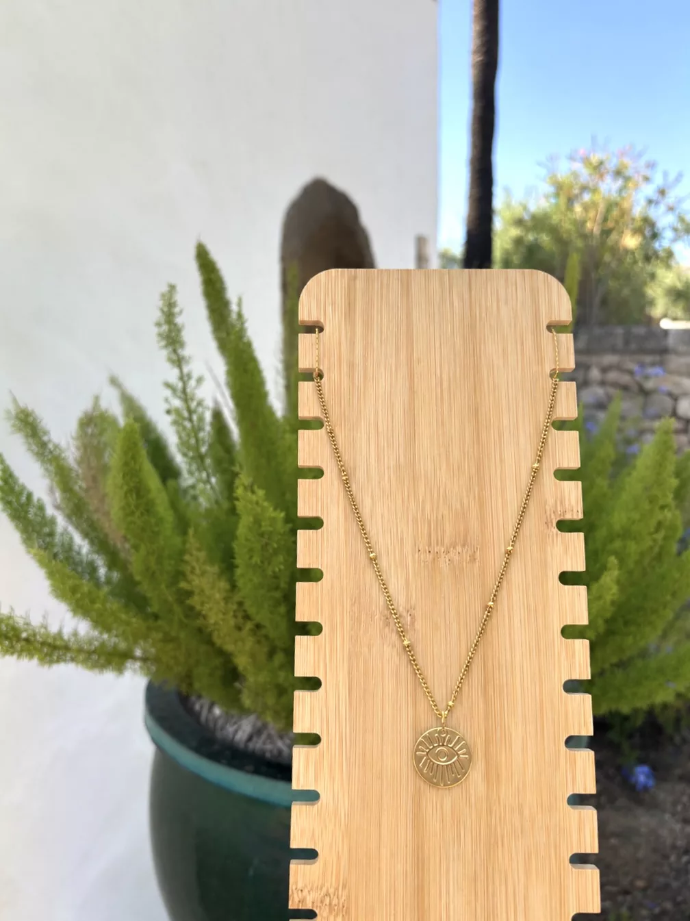 Collier Daisy, monture dorée