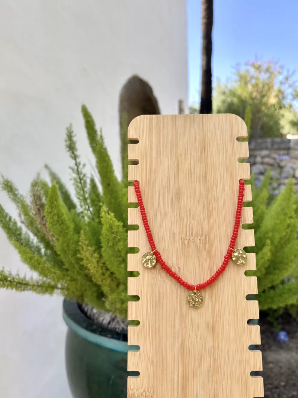 Collier Pauline, monture dorée